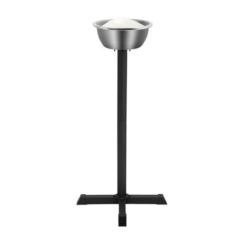 42.3in Portable Gym Chalk Stand, Freestanding Gym Chalk Holder with Stainless Steel Bowl, Gym Chalk Holder Bucket for Gymnastics Weight Lifting Climbing Accessories