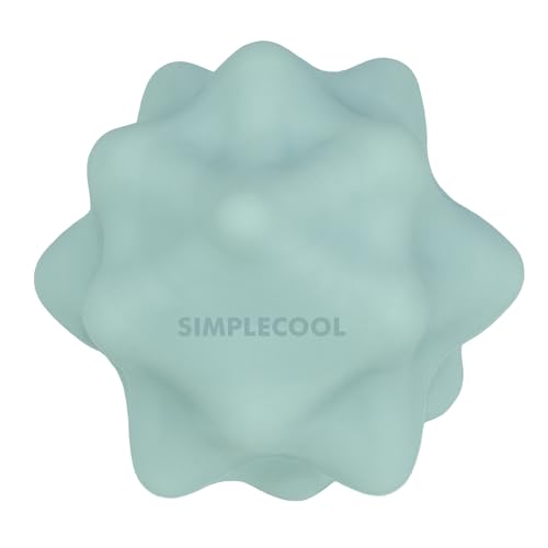 Small Spiky Massage Ball Trigger Point Massage Tool 2.2"×2.1" Green | Solid Bumpy Massager for Deep Tissue Myofascial Release Hand Foot Plantar Fasciitis Pain Relief Knots Acupoint Yoga Fitness - color: Green