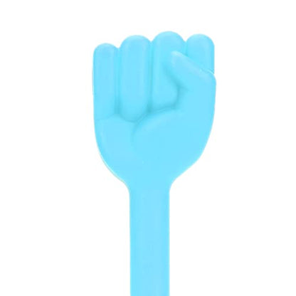 Fist Hammer Silicone Meridians Flexible Slip Handle Pat Tool for Comprehensive Relaxation Orange Color (Blue) - color: Blue