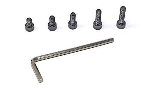 iexcell 50 Pcs M5 x 8/10/12/16/20 Alloy Steel 12.9 Grade Hex Socket Head Cap Screws Bolts Assortment Kit, Black Oxide Finish - size: M5 x 8/10/12/16/20mm