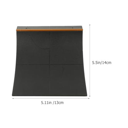 Gatuida Fingerboard Ramp Kit 2Pcs Mini Skateboard Park Accessories Finger Skateboard Obstacle Toy for Kids Indoor Play 5.51X5.11X4.52In