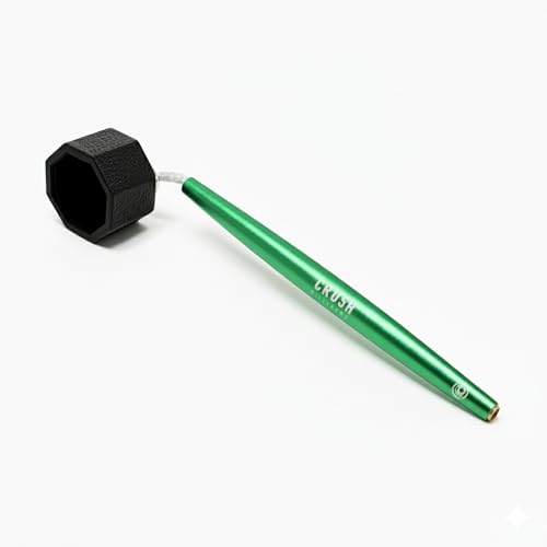 Crush Billiards Aluminum Chalk Holder – Octagon Cue Chalk Case for Predator 1080 Chalk – Upgraded Build with Extra Length & Balanced Weight – Non-Magnetic Billiards Accessory for Pool Players & Pros - color: Green