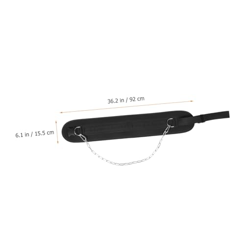 HANABASS Dipping Belt with Chain Heavy Duty Weight Dip Belt for Pull-up and Weightlifting Strength Training Fitness Equipment with Thickened Iron Plate for Muscle Resistance