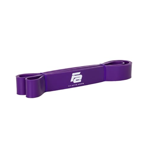 Resistance Workout Exercise Bands for Home, Gym, Stretching, Strength Training, Weightlifting, Pull Up Assist - Indoor and Outdoor Use - color: Purple