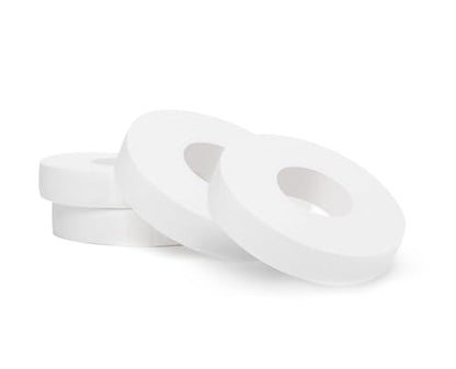 Premium Finger Tape White (4-Rolls) 0.3 in x 45 ft | Cloth Cotton, Non-Slip, Extreme Quality Tape, No Residue | for BJJ, Judo, Grappling, MMA, Climbing, Crossfit | Hands & Toes |
