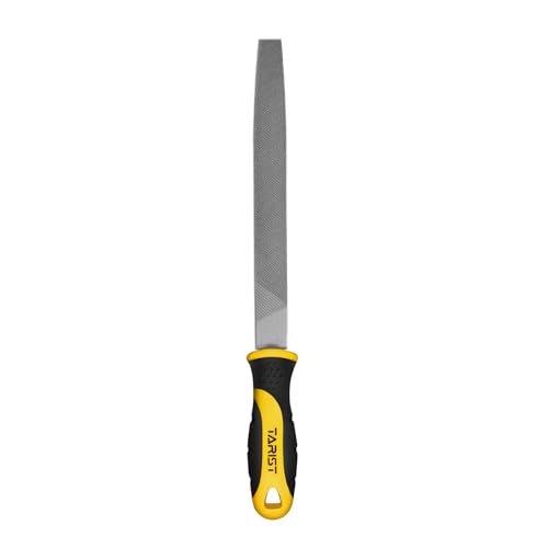 TARIST 8 inch Flat Metal File, Professional Carbon Steel file, Tool Sharpener for Professionals and DIY - size: 8 inch