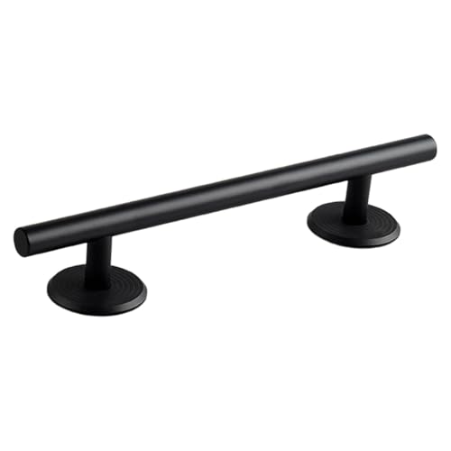 Simhoa Professional Fingerboard Rail, 20cm Skateboard Obstacle Rod with Stable Base, Mini Fingerboard Deck Fingerboard Ramp, Party Favor, Skatepark Accessory for Fingerboard Players, Round Black - color: 20cm Round Black