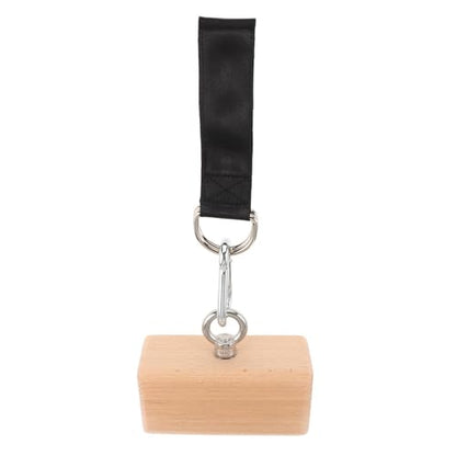 Housoutil Wooden Grip Strength Trainer with Palm Contour and Anti-slip Features, Ergonomic Block Shape Hand Grip Strengthener for Climbing and Home Finger Enhancing Equipment, Sturdy Wood