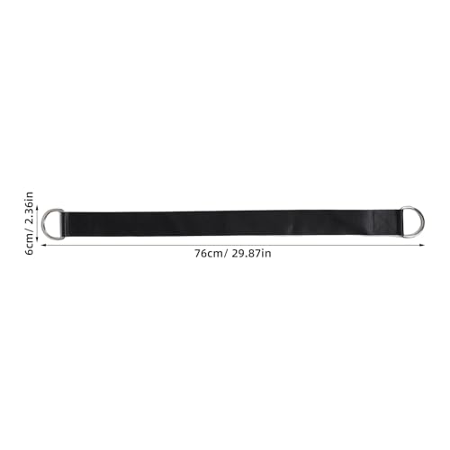 Toddmomy 2pcs Fitness Dumbbell Loading Strap: 30" Barbell Weight Plate Attachment Strap for Dips Belt - Weight Belt Weightlifting Accessories for Pullups and Squats, Black