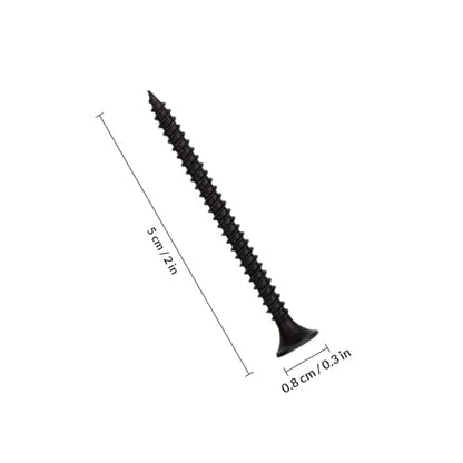 Cabilock Black Hardened Self Tapping Screws Set with Caps and Expansion Anchors, 180pcs Multi-Function Fixing Screws Kit for Repairing and Cabinet Assembly