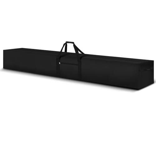 1 Pack 83 x 12 x 8 Inch, 132 L Extra Large Duffle Bag Camping Tent Storage Bag Heavy Duty Waterproof Sport Outdoor Equipment Carrying Case for Pole Travel Canopy Hammock Tripod (Black) - color: Black, size: 83 x 12 x 8 Inch, 132 L