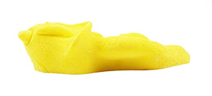 Atomik Rock Climbing Holds Bolt-On Triceratops Dinosaur in Yellow