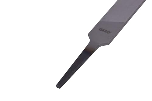 Century Drill & Tool 4052 Mill Bastard Hand File, 8" | Single cut, single-cut teeth, sharpening & smoothing, flat surface finishing, high carbon steel - size: 8 Inch