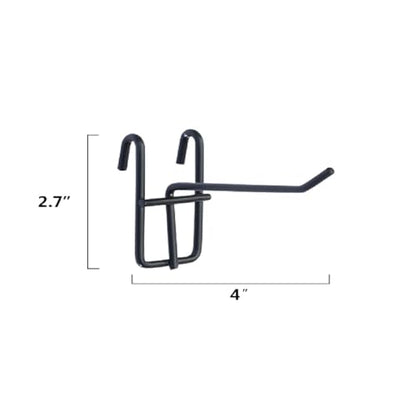 NectaCol 40 Packs 4" Metal Grid Wall Hooks, Standard Gridwall Panel Hooks are for Gridwall Panels Display, Black - size: 4 Inch