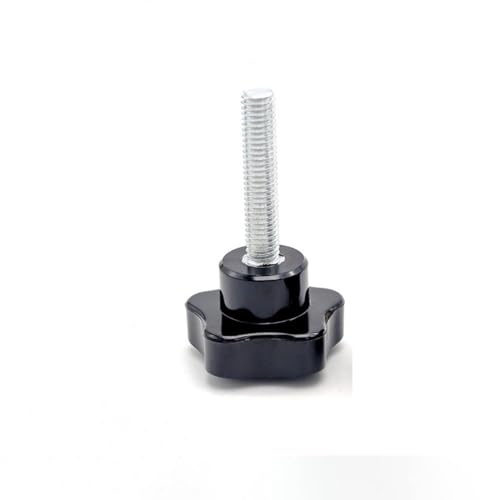 Star Screw Knob, Pentagonal Head, M5 x 10mm, Black, 1pcs - size: M5 x 10mm