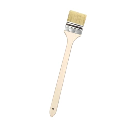 Tool with Comfortable Wooden Grip for Deeply Long Curved Head Scrub Brush Extended Reach Extension - size: B