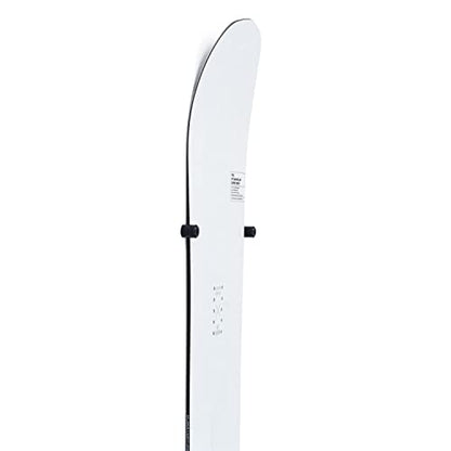 Arkorus [NEW] (4 PCS) Snowboard Wall Mount Storage – Edge-Safe Snowboards Hanger, Modern Floating Vertical Rack, Clip Hook Holder to Securely Store and Display Boards, Gear Organizer