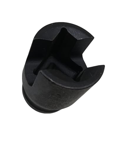 1/2" Drive Multi-Purpose Lineman Socket, 3/4" 4-Point, 9/16" Slot | Fits Square Nuts, Eye Bolt, J-hooks, Hot-line & Grounding Clamps, Heat Treated Cr-V Alloy Steel