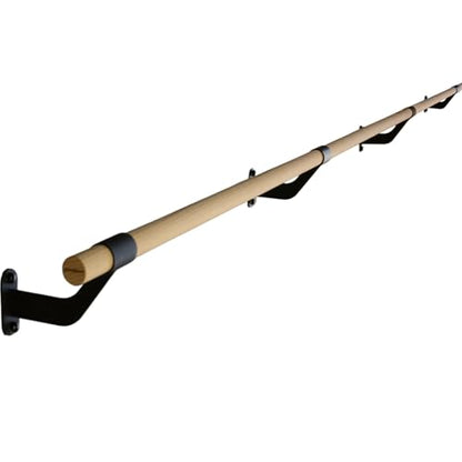Wall-Mounted Ballet Barre for Home Dance, Exercise, Fitness, Stretching - Made in USA - size: 12 ft