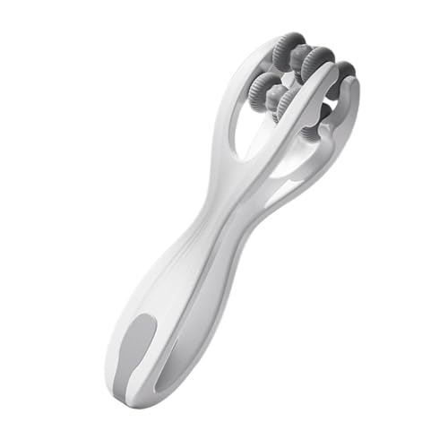 Finger Massager, Double Rollers Hand Massager, Hand Joint Roller for Stiffness Training Finger, Gray - color: Gray