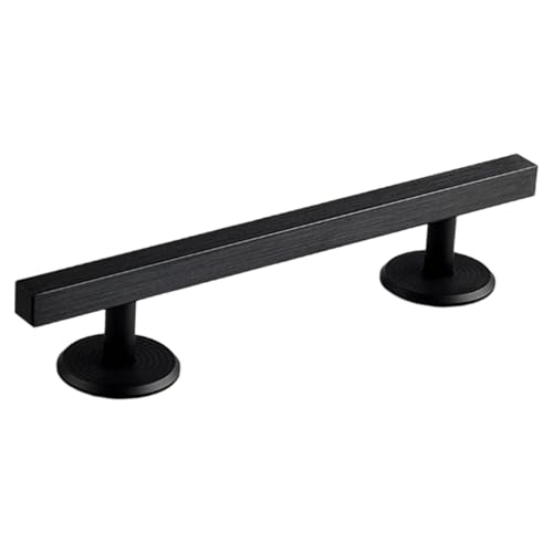 Simhoa Professional Fingerboard Rail, 20cm Skateboard Obstacle Rod with Stable Base, Mini Fingerboard Deck Fingerboard Ramp, Party Favor, Skatepark Accessory for Fingerboard Players, Square Black - color: 20cm Square Black