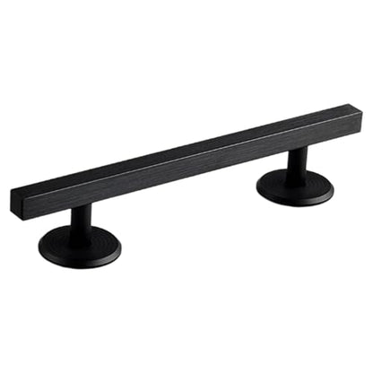 Simhoa Professional Fingerboard Rail, 20cm Skateboard Obstacle Rod with Stable Base, Mini Fingerboard Deck Fingerboard Ramp, Party Favor, Skatepark Accessory for Fingerboard Players, Square Black - color: 20cm Square Black
