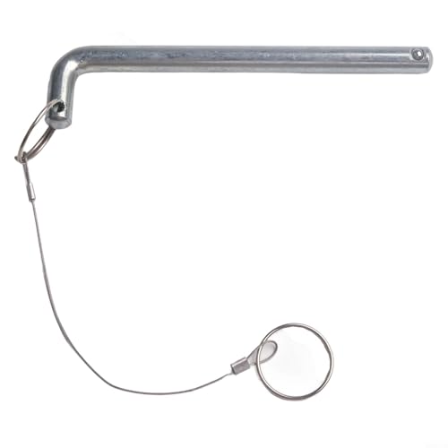 Metal Weight Stack Pin Selector with Pull Rope for Gym Fitness Equipment 10x125mm Silver Replacement Accessory Standard Size Secure Attachment Prevent Loss for Weight Machines Home or Commercial Use