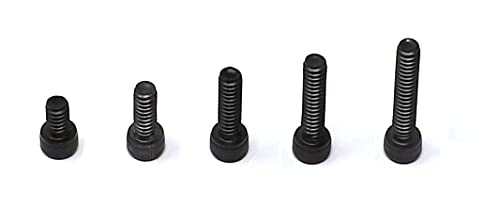 iexcell 100 Pcs SAE #6-32 x 1/4", 3/8", 1/2", 5/8", 3/4" Alloy Steel 12.9 Grade Hex Socket Head Cap Screws Bolts Assortment, Black Oxide Finish - size: #6-32 x 1/4", 3/8", 1/2", 5/8", 3/4"