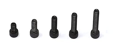 iexcell 100 Pcs SAE #6-32 x 1/4", 3/8", 1/2", 5/8", 3/4" Alloy Steel 12.9 Grade Hex Socket Head Cap Screws Bolts Assortment, Black Oxide Finish - size: #6-32 x 1/4", 3/8", 1/2", 5/8", 3/4"