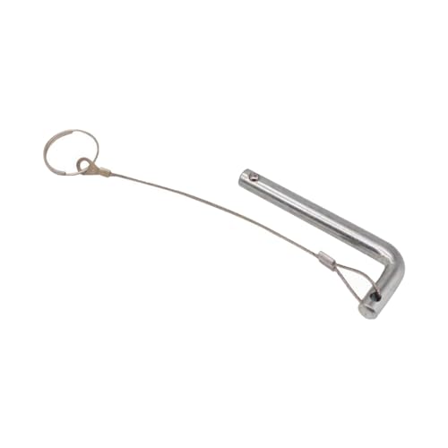Weight Stack Pin with Pull Rope Portable Heavy Duty L Shaped Handle Weight Loading Pin for Fitness Device Accessories - size: 10mmx80mm