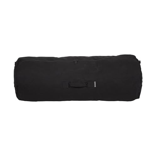 STANSPORT - Deluxe Duffel Bag With Zipper For Gym, Travel, & Storage - color: Black, style: 42” X 15” X 15”