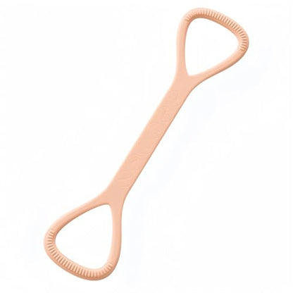 Figure 8 Resistance Band with Non-Slip Handles | Silicone Exercise Bands, Arm Shoulder Back Chest Workout, Portable Fitness Stretch Ropes for Home Gym, Yoga, Pilates, Rehab - color: 15LB Pink