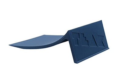 Teak Tuning Fingerboard Poly Launch Kicker Ramp - 4.5" Long, 3" Wide, 1.5" Tall - Fingerboard Obstacle in Blue Steel Colorway