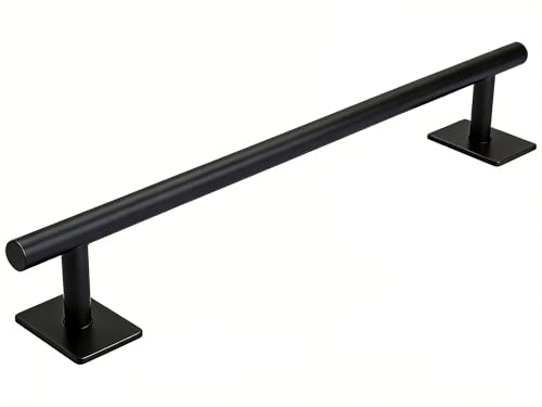 Professional Fingerboard Flat Rail Premium Solid Steel Construction Deck Ramp Skateboard Obstacle Non-Slip Foam Feet Used with Fingerboard Decks Mini Skatepark Accessory Powder Coated Finish Black