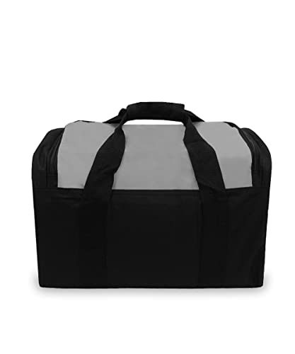 Everest Gym Bag with Wet Pocket, Dark Gray/Black - color: Dark Gray/Black