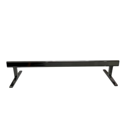 LEEFAI Pro Fingerboard Rail, Metal mini Finger Skateboard Rail for Your ramps and Park, 8.1 x 2.7 x 1.5 inches -the Best Obstacles for fingerboarding,Color (Black) - color: Black