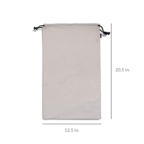 ZENPAC Cowboy Boot Bag, Beige Duster Flannel Pouch with Drawstring Closure, Washable Breathable Cotton Fabric for Shoes, Luggage, 12.5x20.5 2 Pack - color: Beige, size: 12.5x20.5 Inch (Pack of 2)