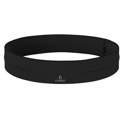 FlipBelt Classic Running Belt, Phone Holder for Running, Money Belt Pouch - color: Black, size: Extra Small