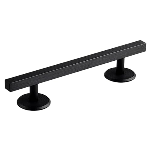 Simhoa Professional Fingerboard Rail, 20cm Skateboard Obstacle Rod with Stable Base, Mini Fingerboard Deck Fingerboard Ramp, Party Favor, Skatepark Accessory for Fingerboard Players, Square Black - color: 20cm Square Black