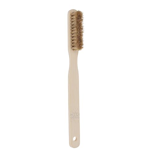 Cabilock Bouldering Brush Rock Climbing Hold Cleaner with Long Handle Natural Boar Bristle Chalk Removal Tool for Indoor Outdoor Climbing Gear Cleaning