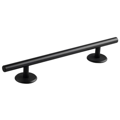 Simhoa Fingerboard Round Rail, 25cm Stainless Steel Skateboard Obstacle with Stable Base for Fingerboard Parks and Trick Practice - color: 25cm Round Black