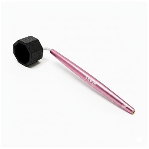 Crush Billiards Aluminum Chalk Holder – Octagon Cue Chalk Case for Predator 1080 Chalk – Upgraded Build with Extra Length & Balanced Weight – Non-Magnetic Billiards Accessory for Pool Players & Pros - color: Pink