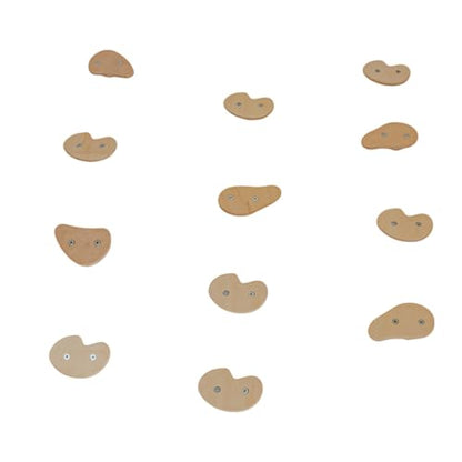 Woodandhearts Indoor Climbing Holds for Kids Wall – Rock Climbing Grips for Indoor Climbing – Repositionable Climbing Holds for Custom Routes & Active Play