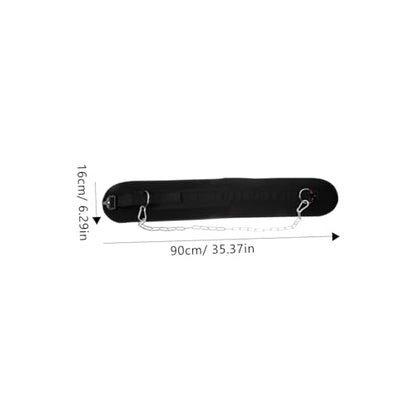 SUPVOX Weightlifting Waist Belt Thickened Chain Resistance Equipment for Men for Dips Chin-ups and Squats Supports Shoulder Chest and Back Strength