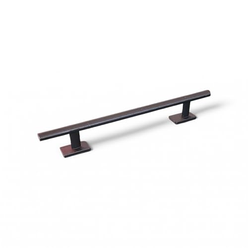 Fingerboard Rail Trick Skate Grind Rail, Mini Finger Skateboard Obstacle for Tech Deck Style Fingerboarding, Portable Desk Skatepark Ramp for Grinds, Slides & Combo Tricks, Skate Training Accessory