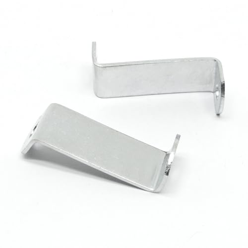 Offset Clips for Picture Framing, Z-Shape Canvas Mounting Clips with Mounting Hole, with Screws (20pcs, 32mm) - size: 32mm