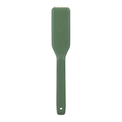 Oso Supply Co Premium Bouldering Brush – Durable Ergonomic Rock Climbing Hold Cleaner with Natural Boar’s Hair Bristles for Indoor & Outdoor Climbing Use (Black & Green) - color: Black & Green
