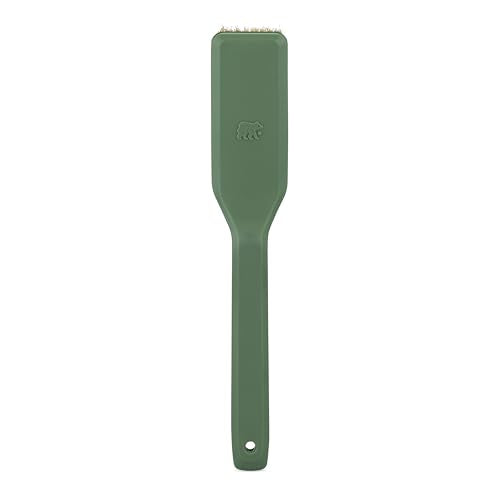 Oso Supply Co Premium Bouldering Brush – Durable Ergonomic Rock Climbing Hold Cleaner with Natural Boar’s Hair Bristles for Indoor & Outdoor Climbing Use (Black & Green) - color: Black & Green