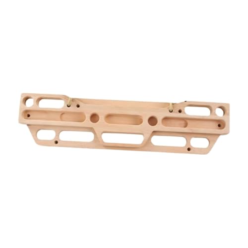 Climbing Fingerboard, 21.65 x 5.51 in Wood Hangboard with Jugs Slopers and Finger Holds, for Indoor Outdoor Rock Climbing Training