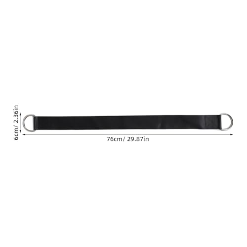 2pcs Dumbbell Barbell Loading Straps for Weight Plates, Nylon Material, Disperses Waist Pressure and Prevents Slippage, Suitable for Squats and Compound Lifts, Black